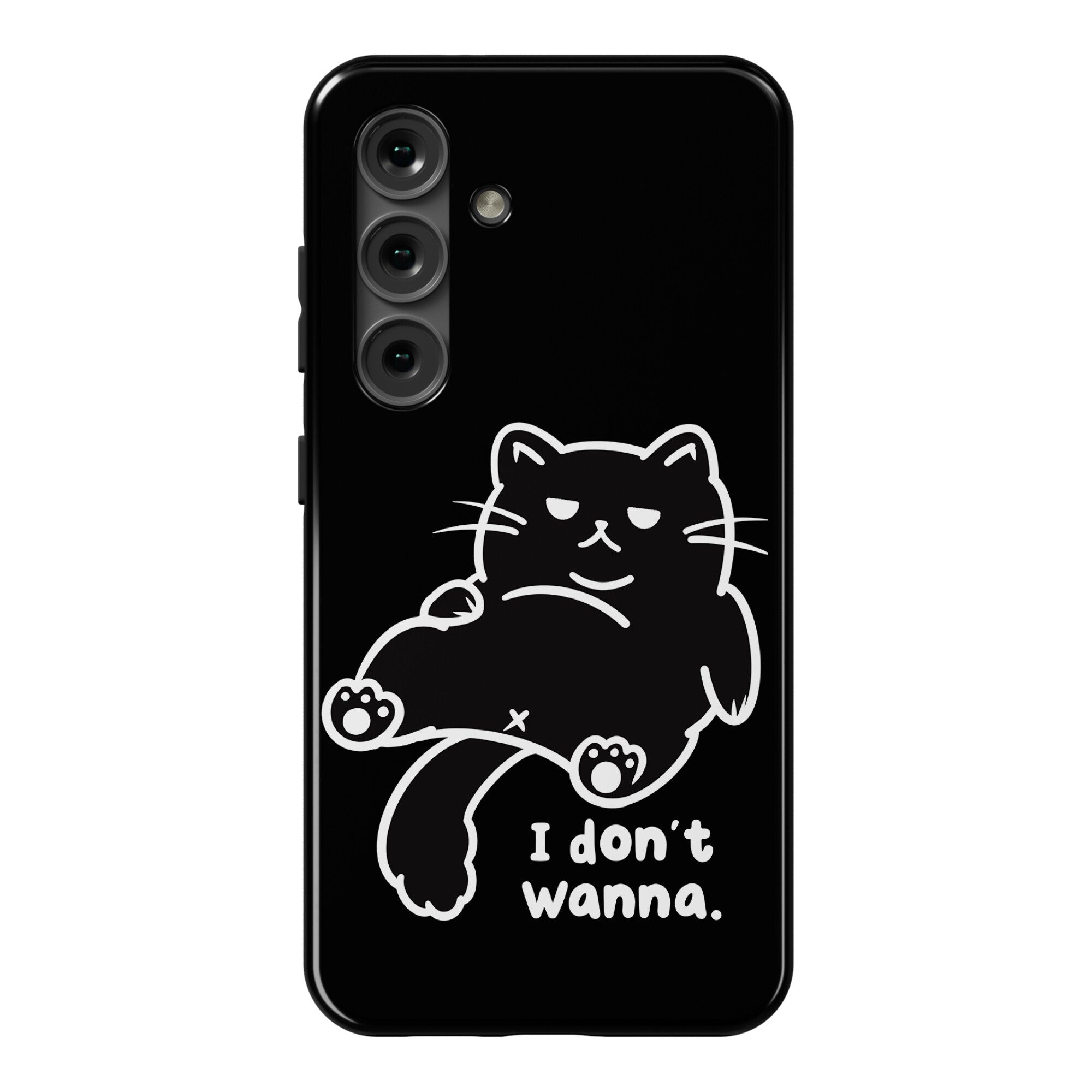 I Don't Wanna (black) Phone Case